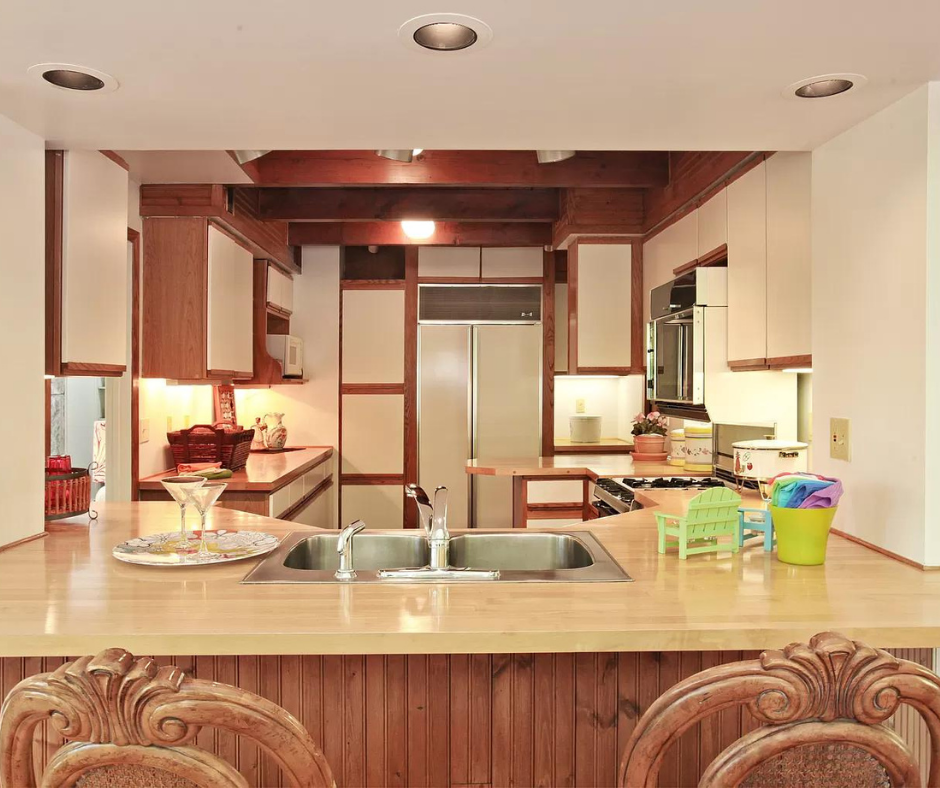 Although the kitchen was dated it was very functional and did not require any updating.